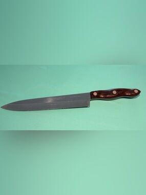 Vintage Cutco Classic French Chef Knife No 25 Classic Brown Handle 9" Blade